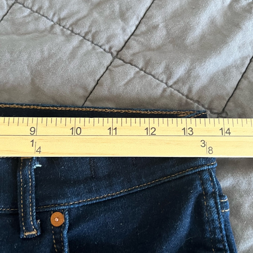 MADEWELL MIDRISE STOVEPIPE JEAN DARKWASH STRETCHY SZ 26 EUC - Picture 7 of 8